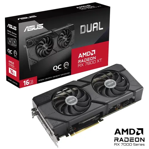 Asus Dual Radeon RX 7800 XT OC 16GB GDDR6 -