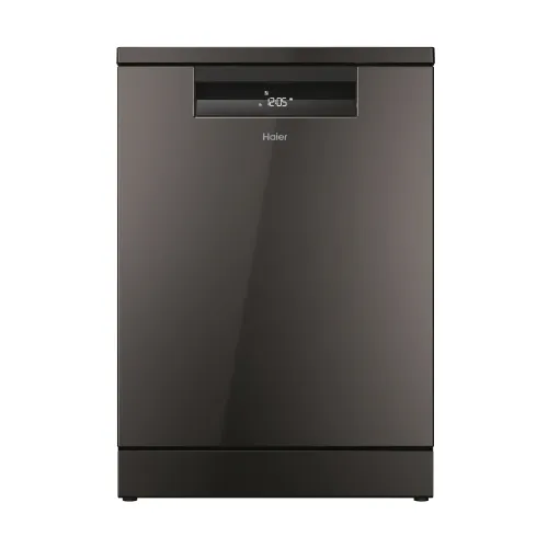 Lavavajillas - Haier I-Pro Shine Series 7 XF 4A4M4PA, 14 servicios, 10 programas, 60 cm, Motor Inverter, Wi-Fi, Gris