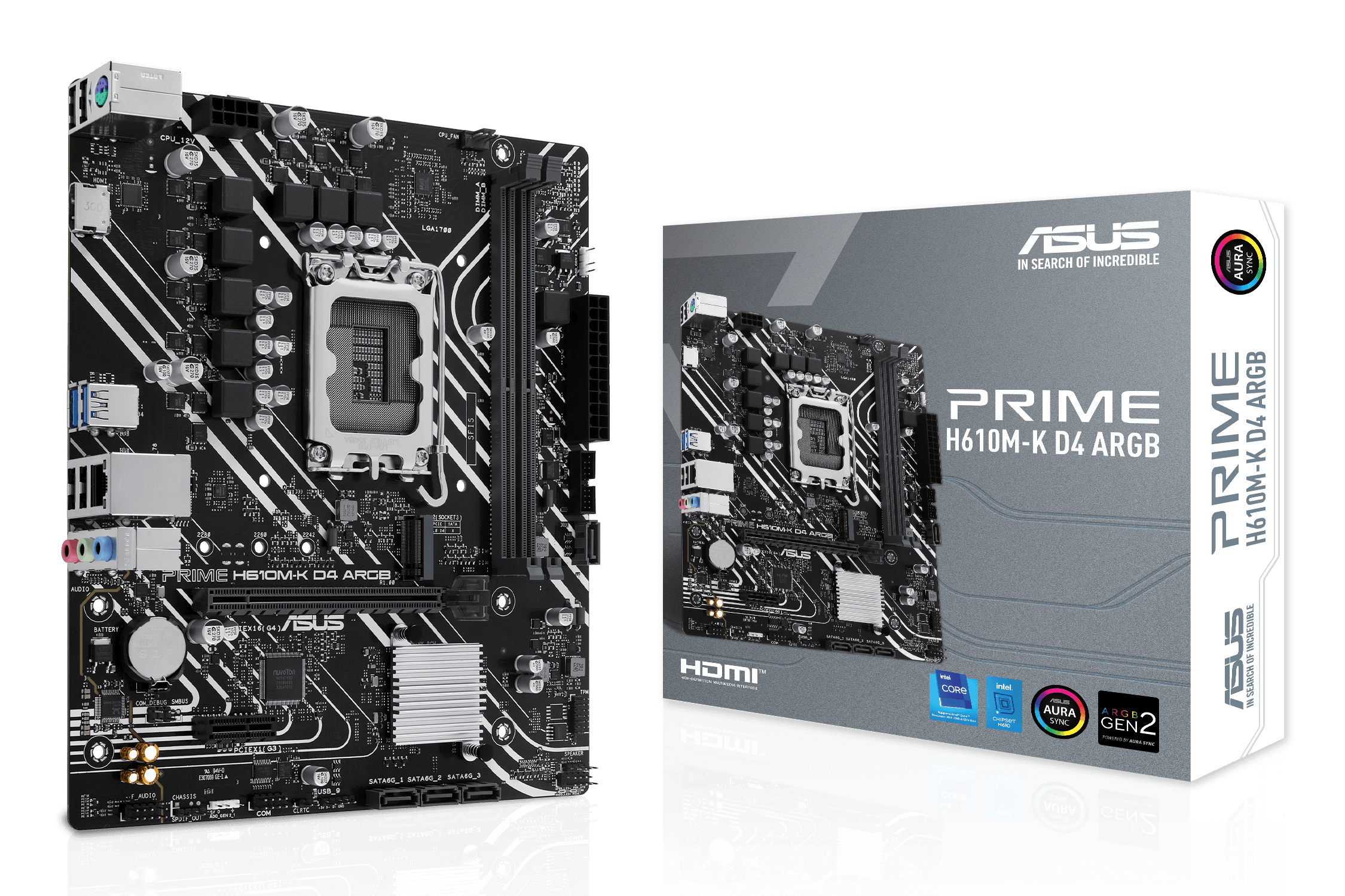 ASUS PRIME H610M-K D4 ARGB Intel H610 LGA 1700 micro 90MB1HN0-M0EAY0