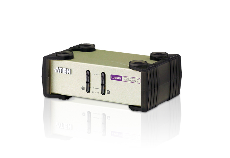 ATEN 2-Port PS/2-USB VGA KVM Switch CS82U-AT