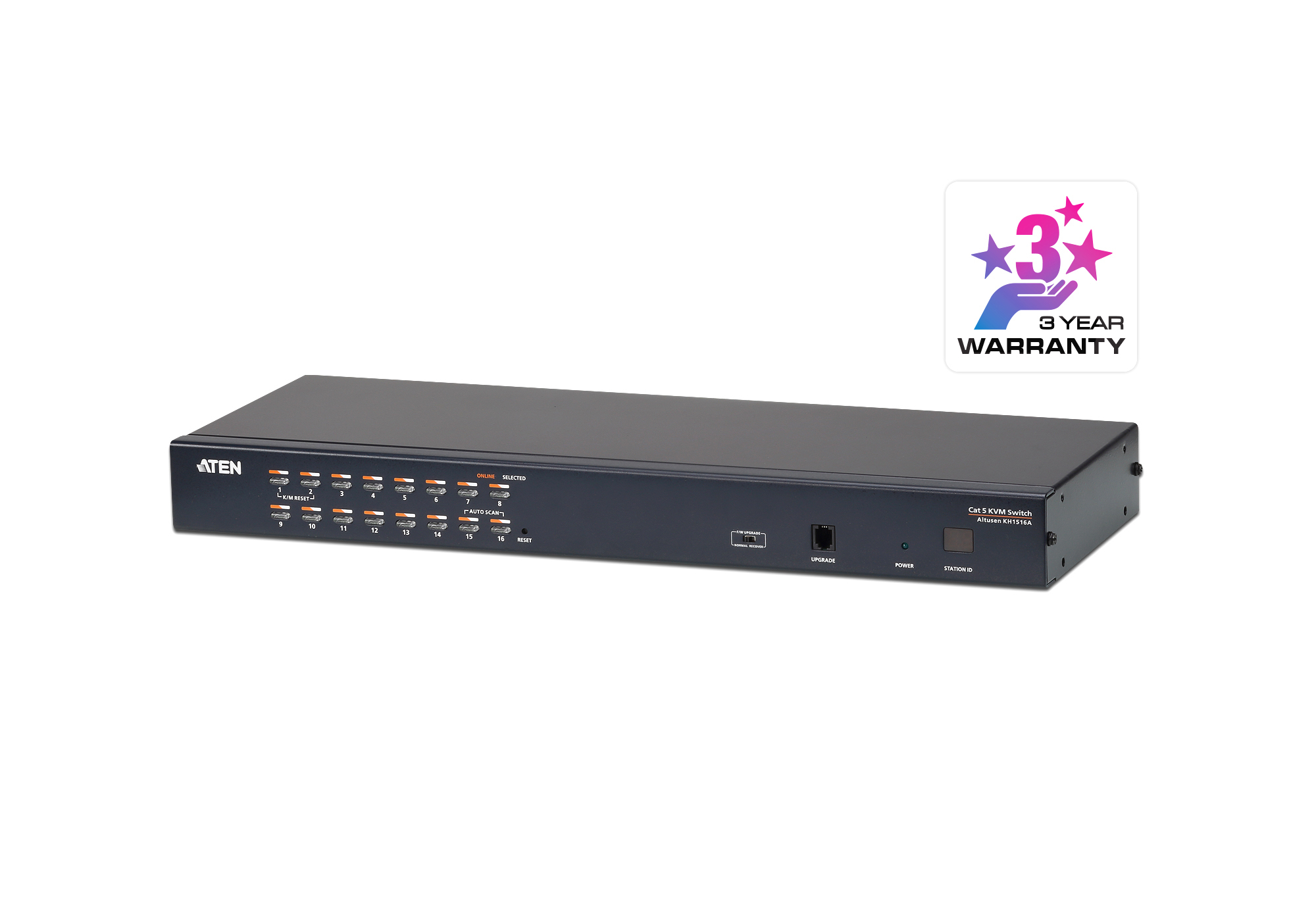 ATEN KH1516A-AX-G interruptor KVM Negro KH1516A-AX-G