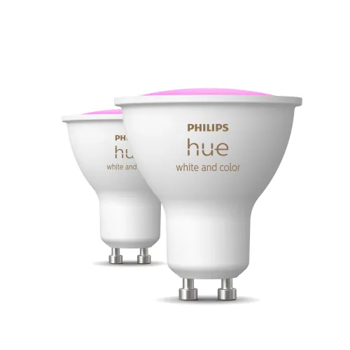 Philips Hue White & Color Ambiance Gu10 - Foco Inteligente - (paquete De 2)