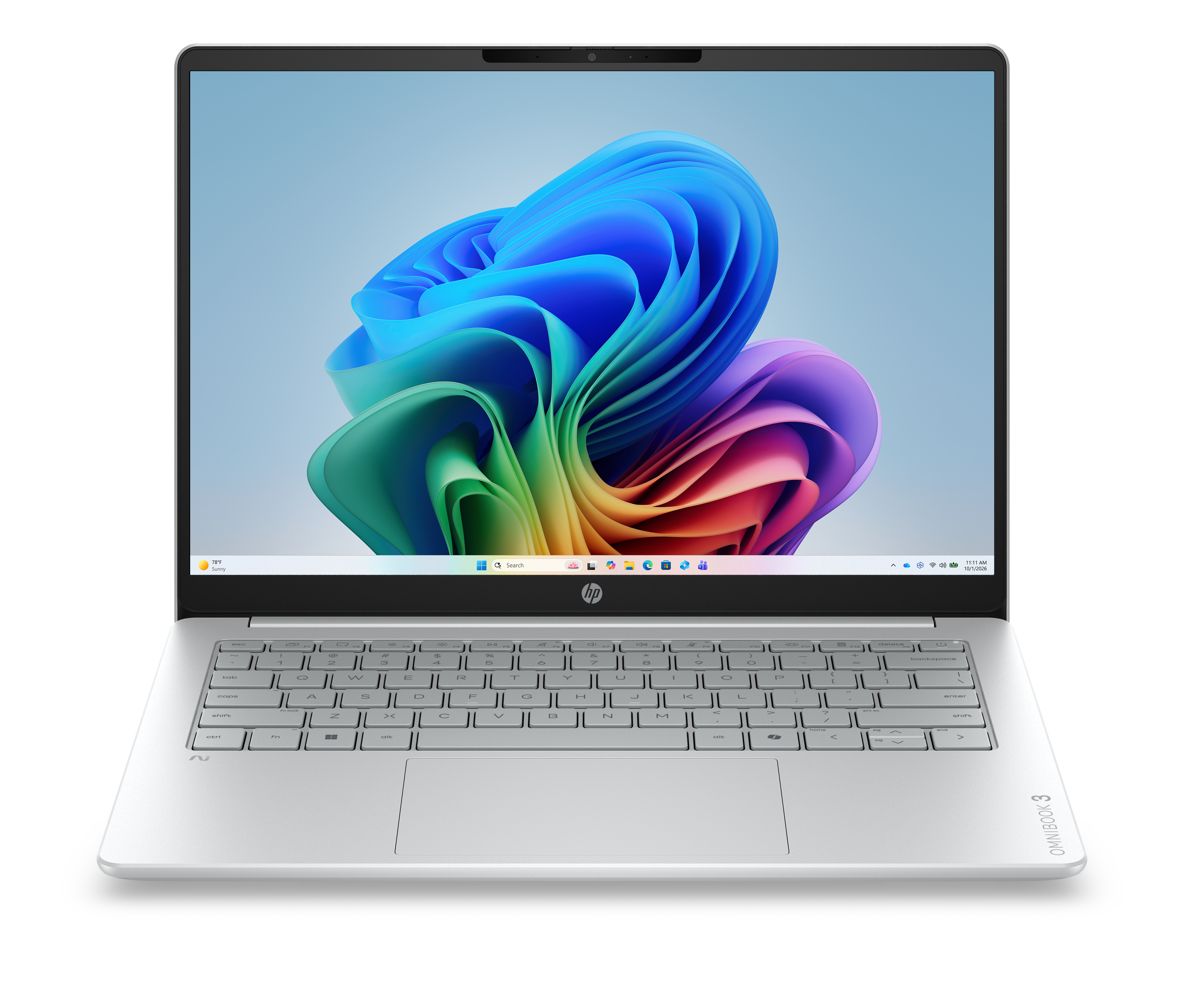 Portátil - HP OmniBook 3 Next Gen AI 14-hz0003nsx Copilot+ PC, 14" 2K, Snapdragon® X X1-26-100 45 TOPS, 16GB RAM, 512 GB SSD, W11 Home, Sin cargador