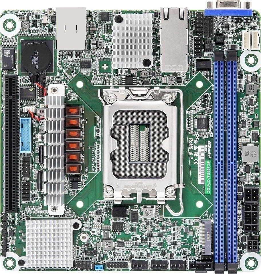 ASRock EC266D2I-2T/AQC, 1xSKT LGA 1700, Intel E-2400 EC266D2I-2T/AQC