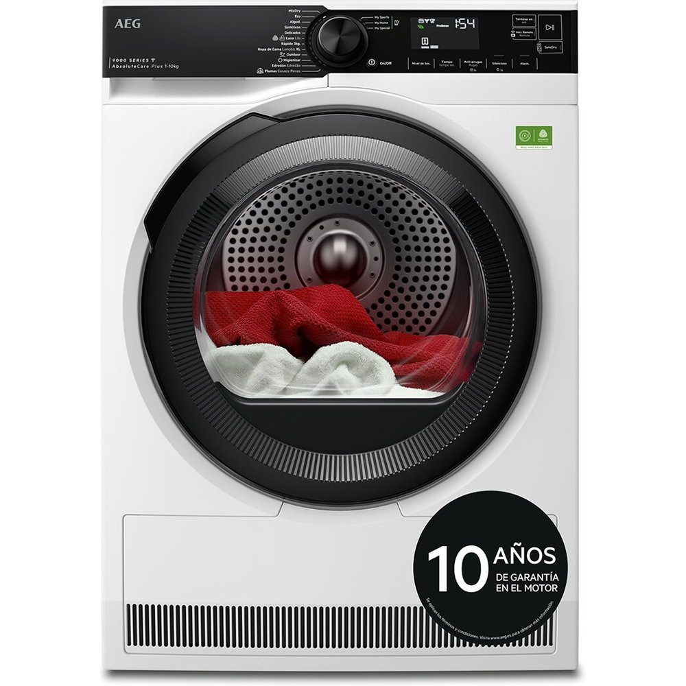 AEG Secadora con Bomba de Calor Serie 9000 AbsoluteCare® Plus de 10.0 kg TR931BBPBC