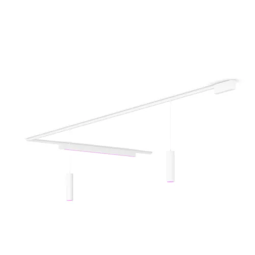 Philips Hue Perifo Kit En Forma De L Base De Techo (2 Suspendidas, 1 Barra De Luz)