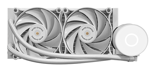 SISTEMA DE REFRIGERACION LIQUIDA PROFESIONAL MARS GAMING MLPRO240W BLANCO 2x120mm FDB COBRE INTEL AM