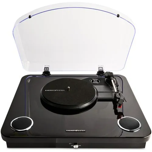 Energy Sistem - Tocadiscos Energy Sistem BlackSpin 10W, Bluetooth.