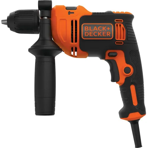 BLACK+DECKER - Taladro Percutor Eléctrico con cable a red 710 W BEH710K-QS + Accesorios + Maletín.