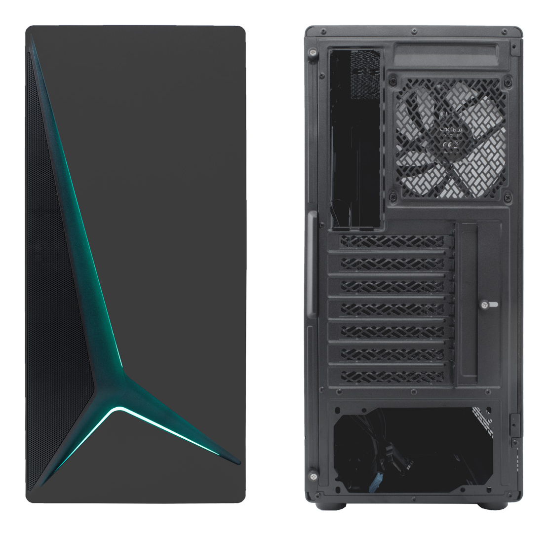 CAJA SEMITORRE/ATX COOLBOX GM450 STARLIGHT S/FUENTE USB3.0 NEGRA A-RGB C/VENTANA
