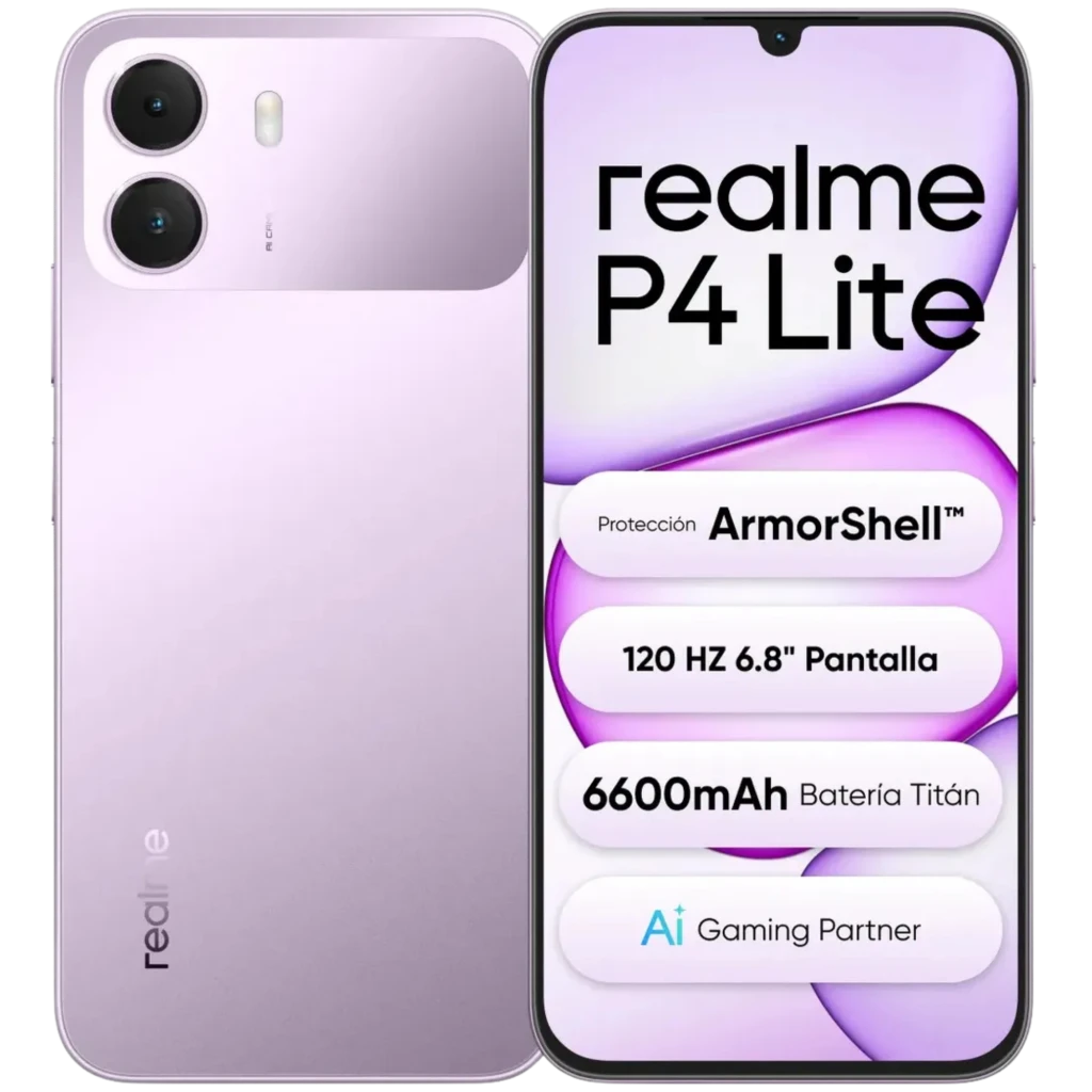 Realme P4 Lite 4G 128 GB Lila 4 GB Unisoc T7250
