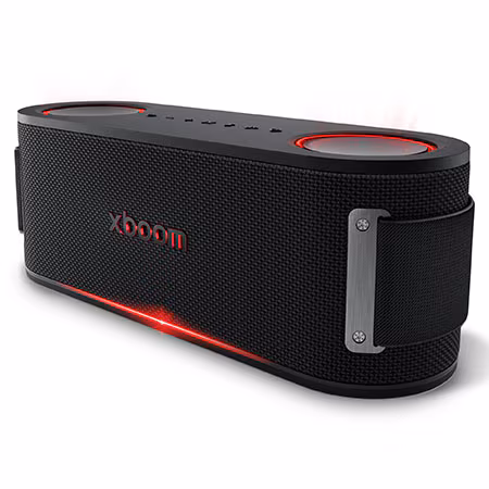 Altavoz inalámbrico - LG XBOOM Bounce, 40 W, Bluetooth, Autonomía 30h, Resistencia agua IP67, Conexión Auracast, Negro