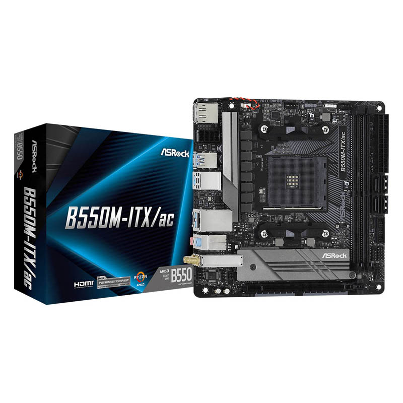 AS Rock B550M-ITX/ac Socket AM4