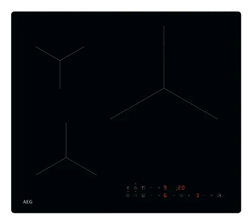 AEG - Placa de inducción AEG con 3 zonas de cocción - TN63IV00CB.