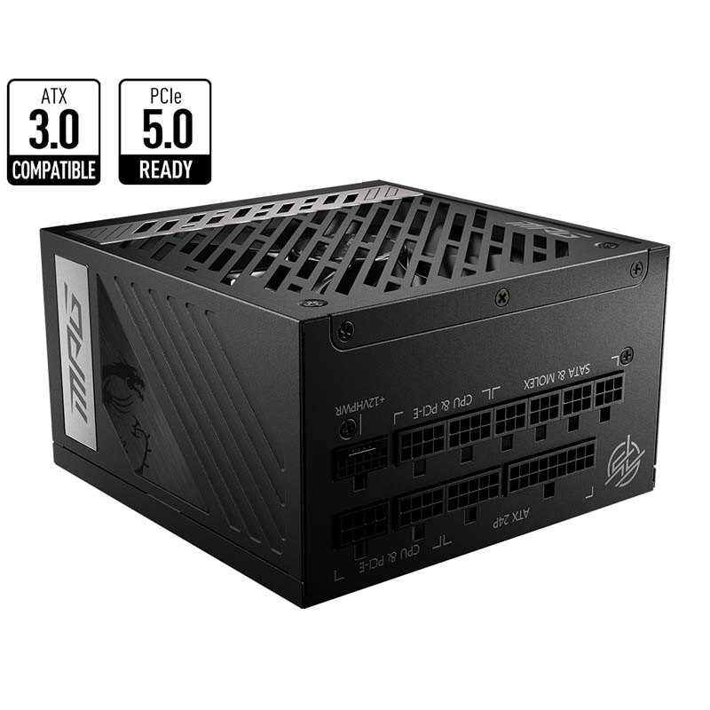 FUENTE DE ALIMENTACION MSI MPG A1000G | 1000W | 80+ GOLD | MODULAR | PCIE 5.0