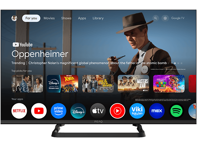 Televisor PEAQ PTV 32GF-5025C, 32", negro
