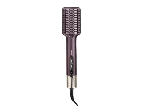 Cepillo alisador - BaByliss Air Power Smooth AS6400E, De mojado a seco y liso sin esfuerzo, Aire bidireccional, Ultra-Care, Iónico, Alfombrilla/guante