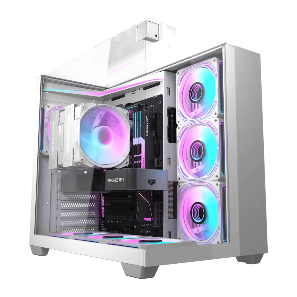Caja PC Darkflash TH285 Cristal Templado ATX/M-ATX/ITX Blanco
