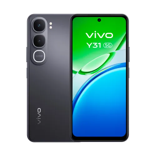 vivo Y31, Glowing Black, 256GB, 6GB RAM, 6.72" LCD, Qualcomm Snapdragon® 4 Gen 2, 6500 mAh