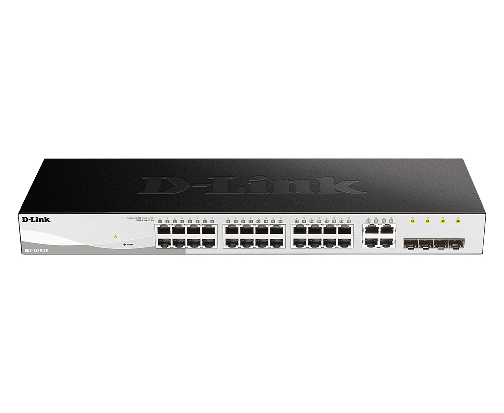 D-Link DGS-1210-28 switch Gestionado L2/L2+ 1U Negro DGS-1210-28