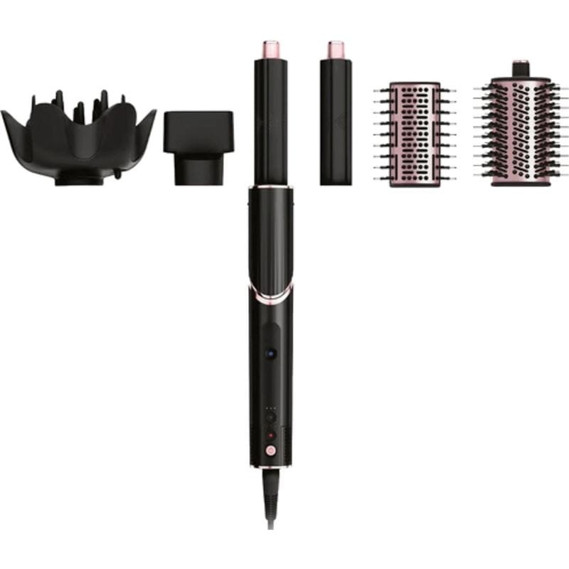 Shark FlexStyle 5-in-1 Negro/Rosa 1400W cerámica 3 temperaturas aire frío Secador y moldeador