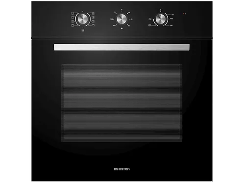 Horno - Infiniton M658BK, Multifunción, 65 l, 59.5 cm Ancho, 3000 W, Integrable, Cristal Negro