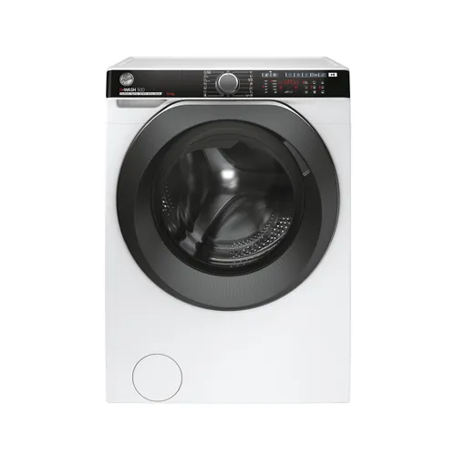 Lavadora carga frontal - Hoover H-WASH 500 HWP414AMBC/1-S, 14kg, 1400rpm, Motor Inverter, Wi-Fi, Función Vapor, Blanco