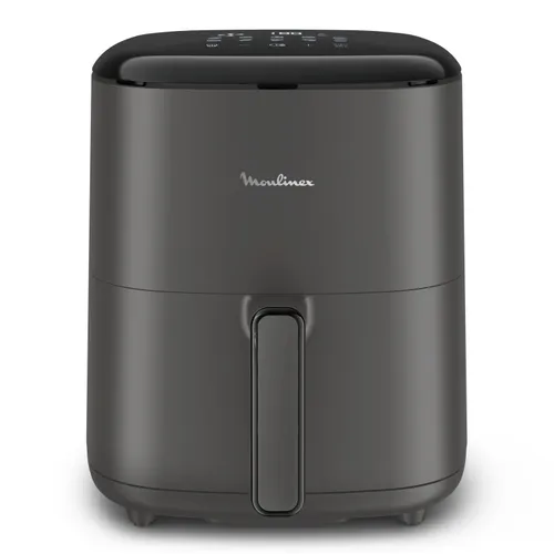 Freidora de aire - Moulinex Easy Fry Max 5L EZ245H,1500 W, 200 °C, 10 Programas, Tecnología Extra-Crisp, Temporizador, Panel Táctil LCD, Gris