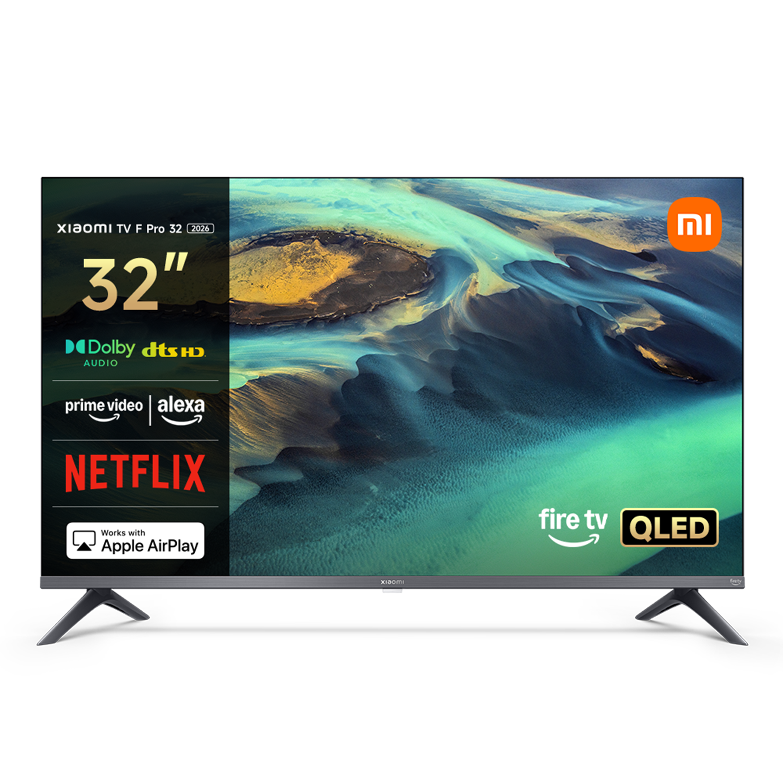 TV QLED 32" - Xiaomi 32 F PRO, HD-Ready, ARM Cortex-A55, Smart TV, Negro