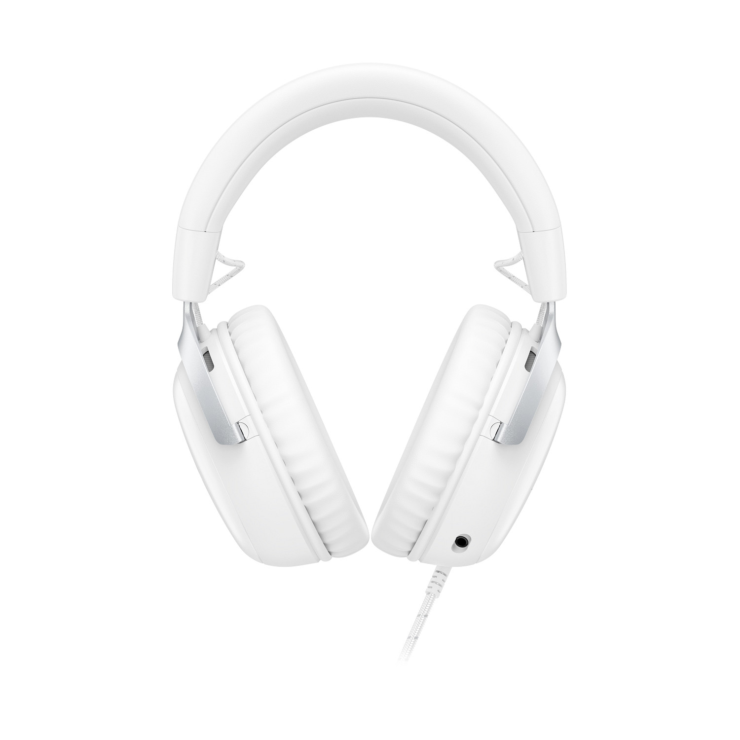 Auriculares gaming - HyperX Cloud III, 53 mm, Micrófono con cancelación de ruido, Audio DTS, Metálicos, Compatibles PC/Consolas/Móvil, Blanco