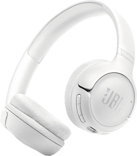 Auriculares inalámbricos - JBL Tune 530BT, Autonomía 76 h, Pure Bass, Plegables, Blanco