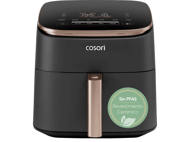 Freidora de aire - Cosori Turbo Blaze Chef Edition, Con Revestimiento Cerámico, 6 l, 1725 W, 230 °C, Negro