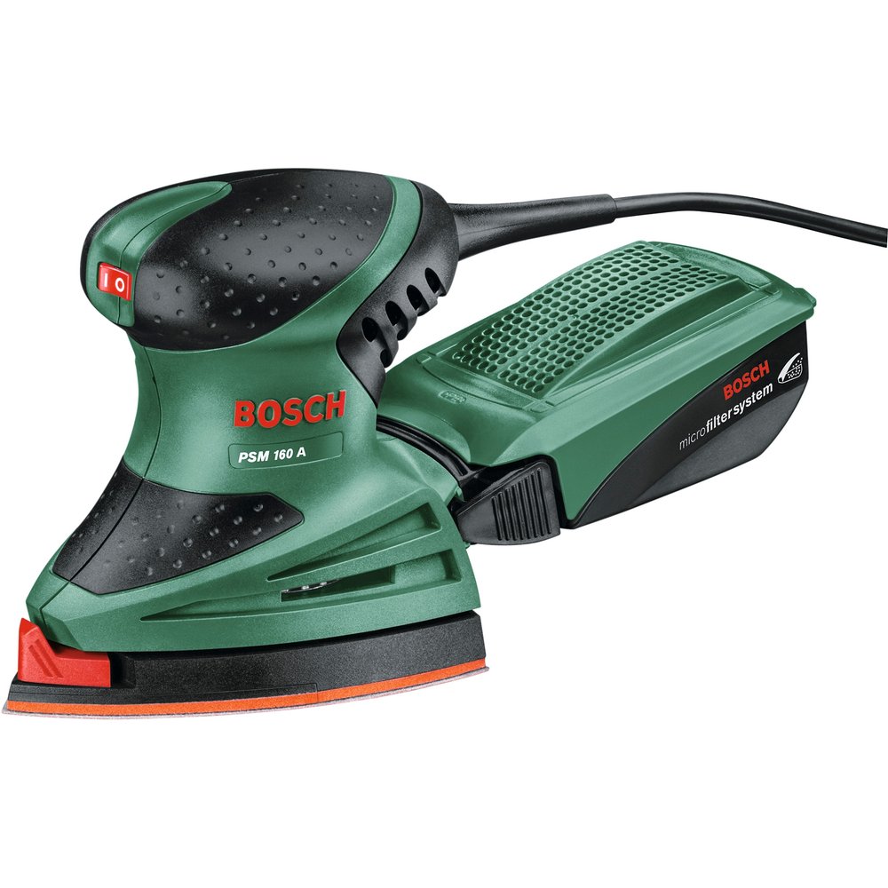 Bosch - Lijadora Mouse Eléctrica con cable a red 160 W PSM 160 SET.