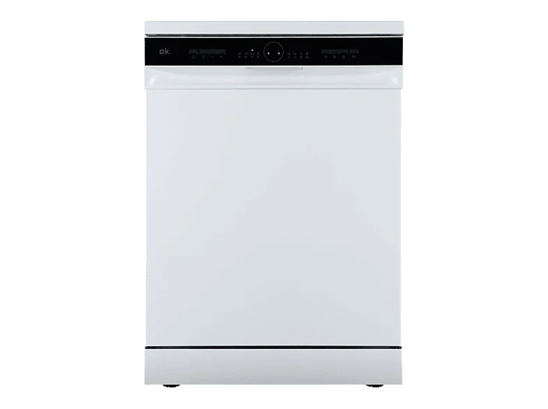 Lavavajillas - ok. ODW 6061-1 E FS W, 13 Servicios, 6 Programas, 59.9 cm Ancho, Control Electrónico, Blanco