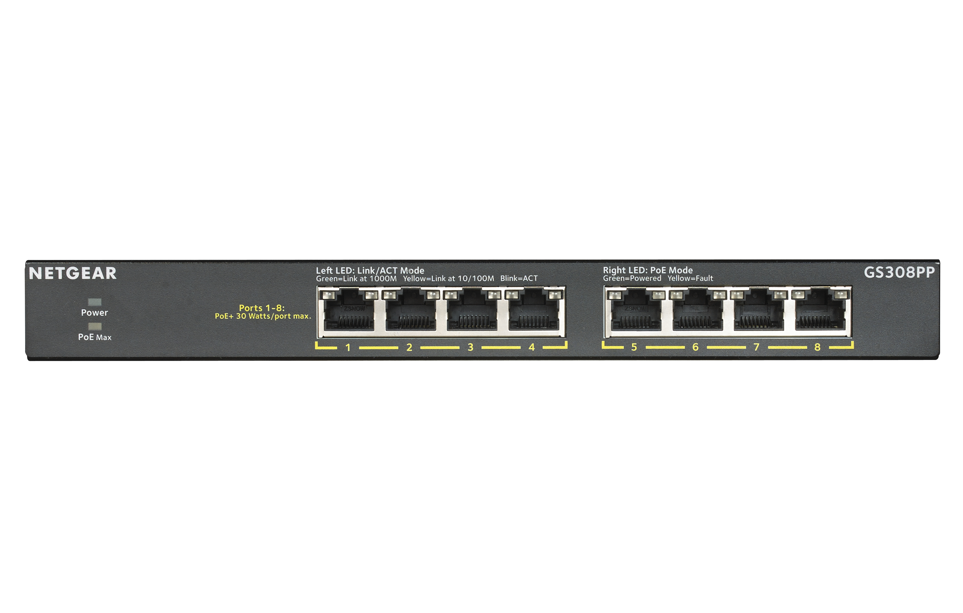 NETGEAR GS308PP No administrado Gigabit Ethernet GS308PP-100EUS