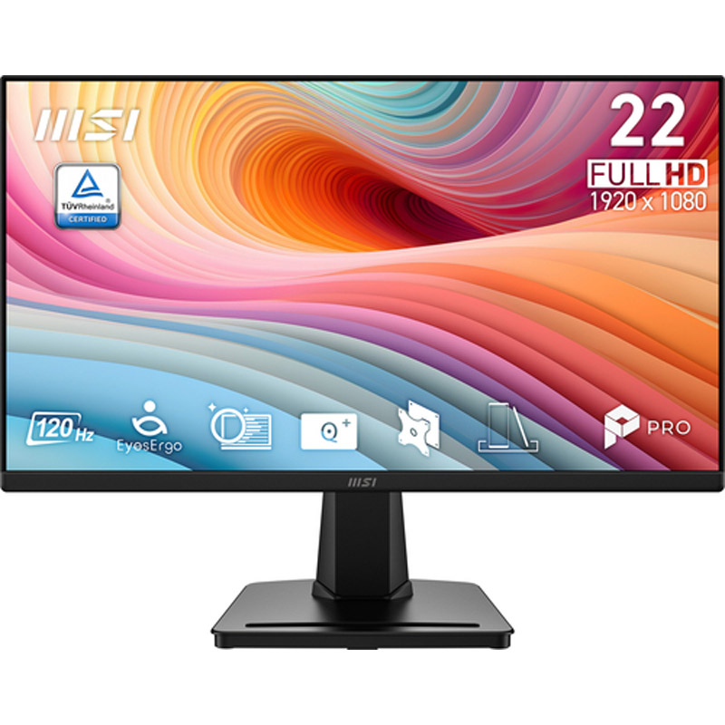 MSI PRO MP225 E12VL Monitor 22 FHD 120Hz VGA HDMI