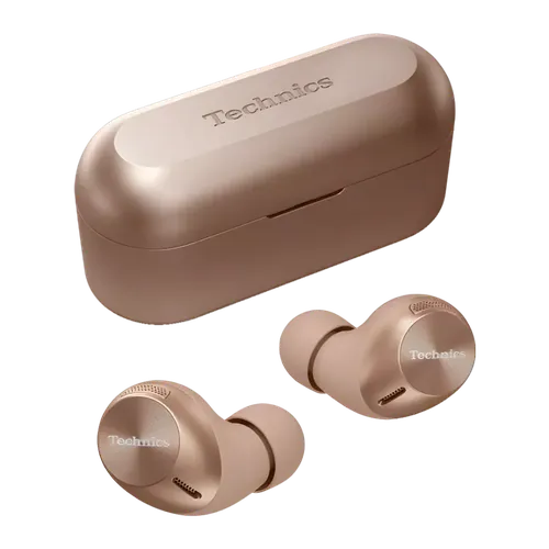Auriculares true wireless Technics Cancelación de Ruido TWS Bluetooth Oro Rosa EAH-AZ40M2