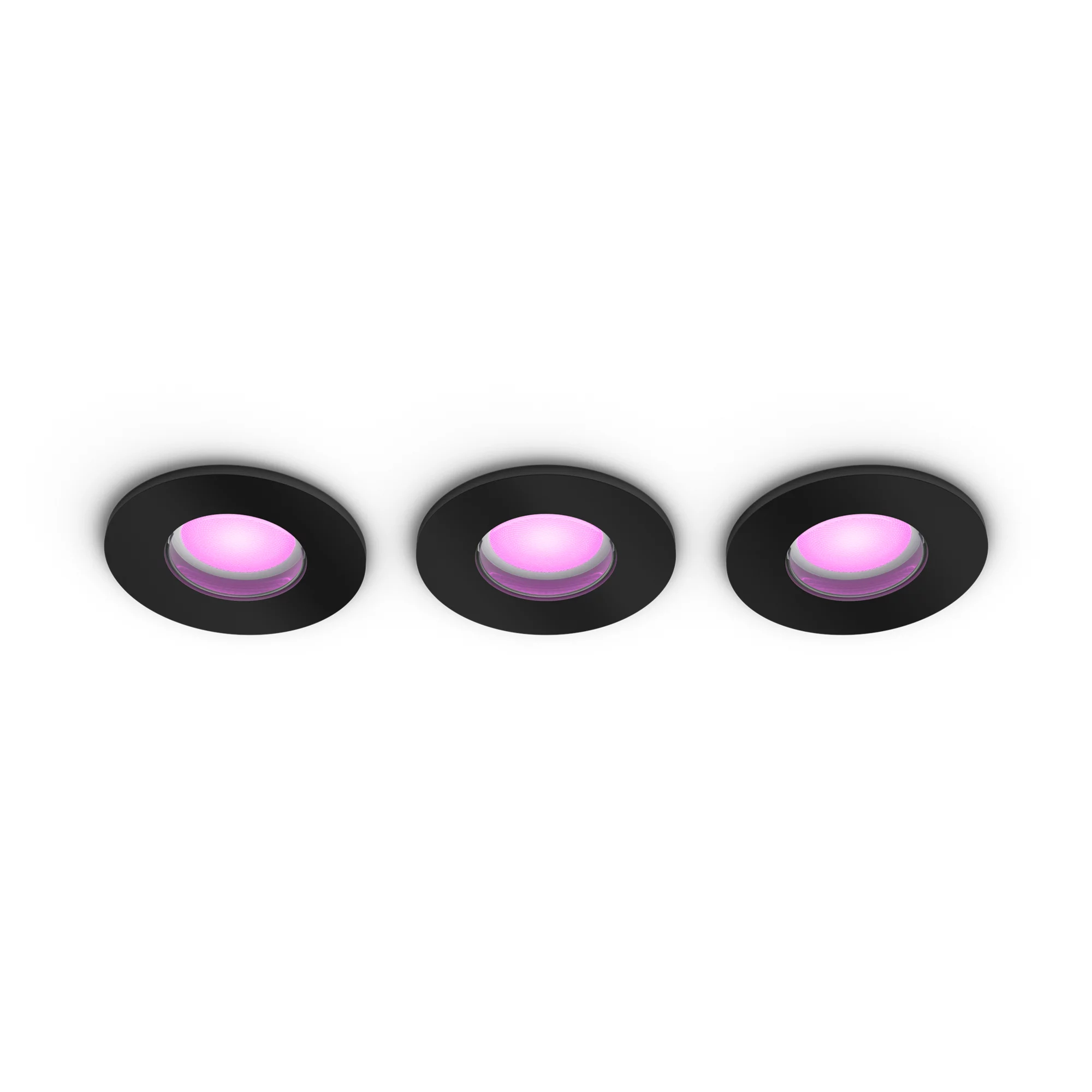 Philips Hue White & Color Ambiance Pack De 3 Focos Empotrables Xamento Negro