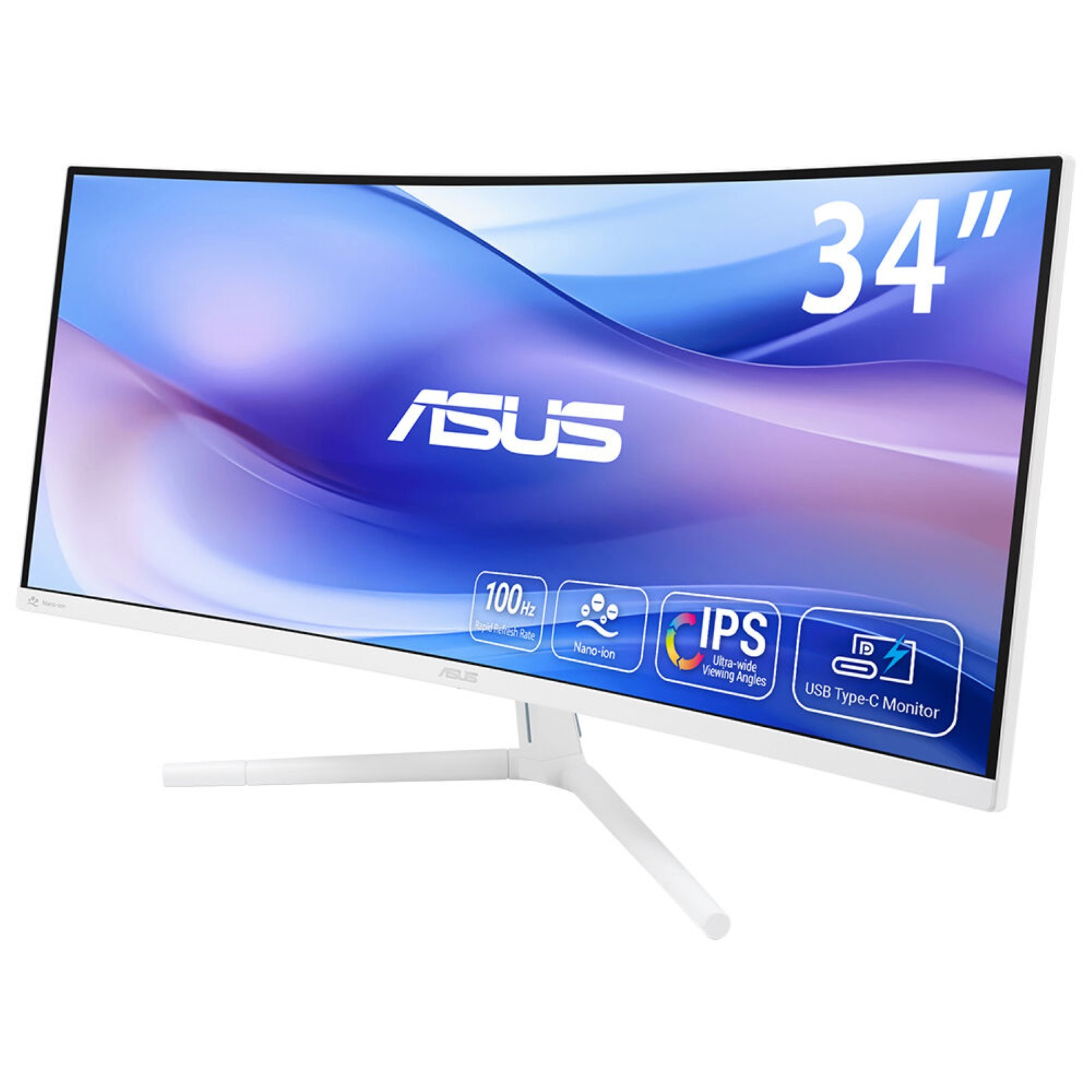 Asus EyeCare VU34WCIP-W 34" WQHD 2K VA 100Hz 1ms HDR Curvo
