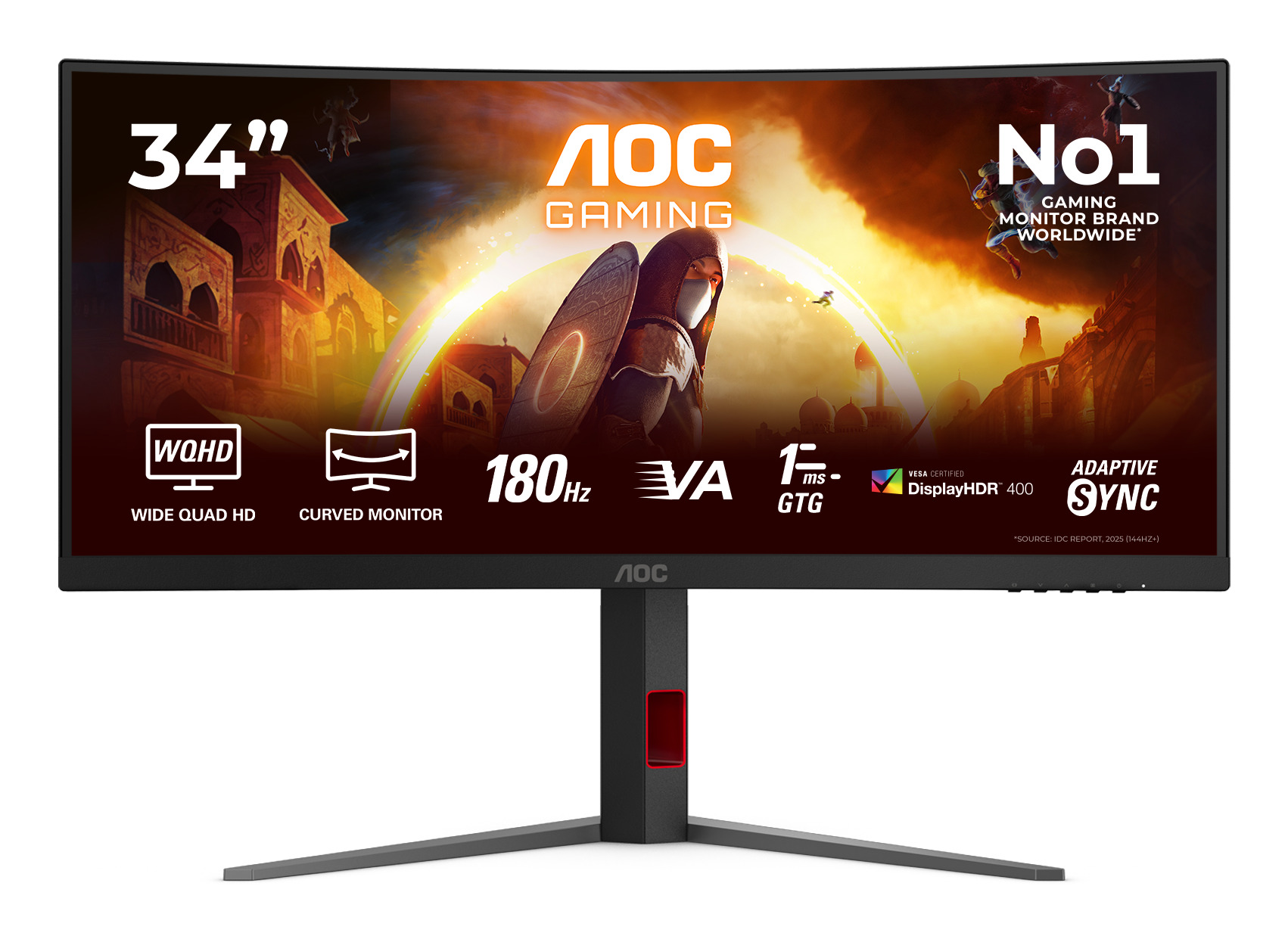 AOC CU34G4CA 34" Fast VA Wide Quad HD HDMI Altavoces
