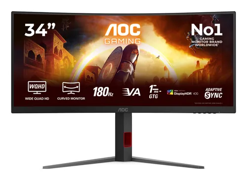 AOC CU34G4CA 34" Fast VA Wide Quad HD HDMI Altavoces
