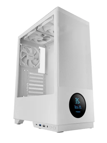TACENS Caja Atx Pantalla Ventis 3X120mm Blanco