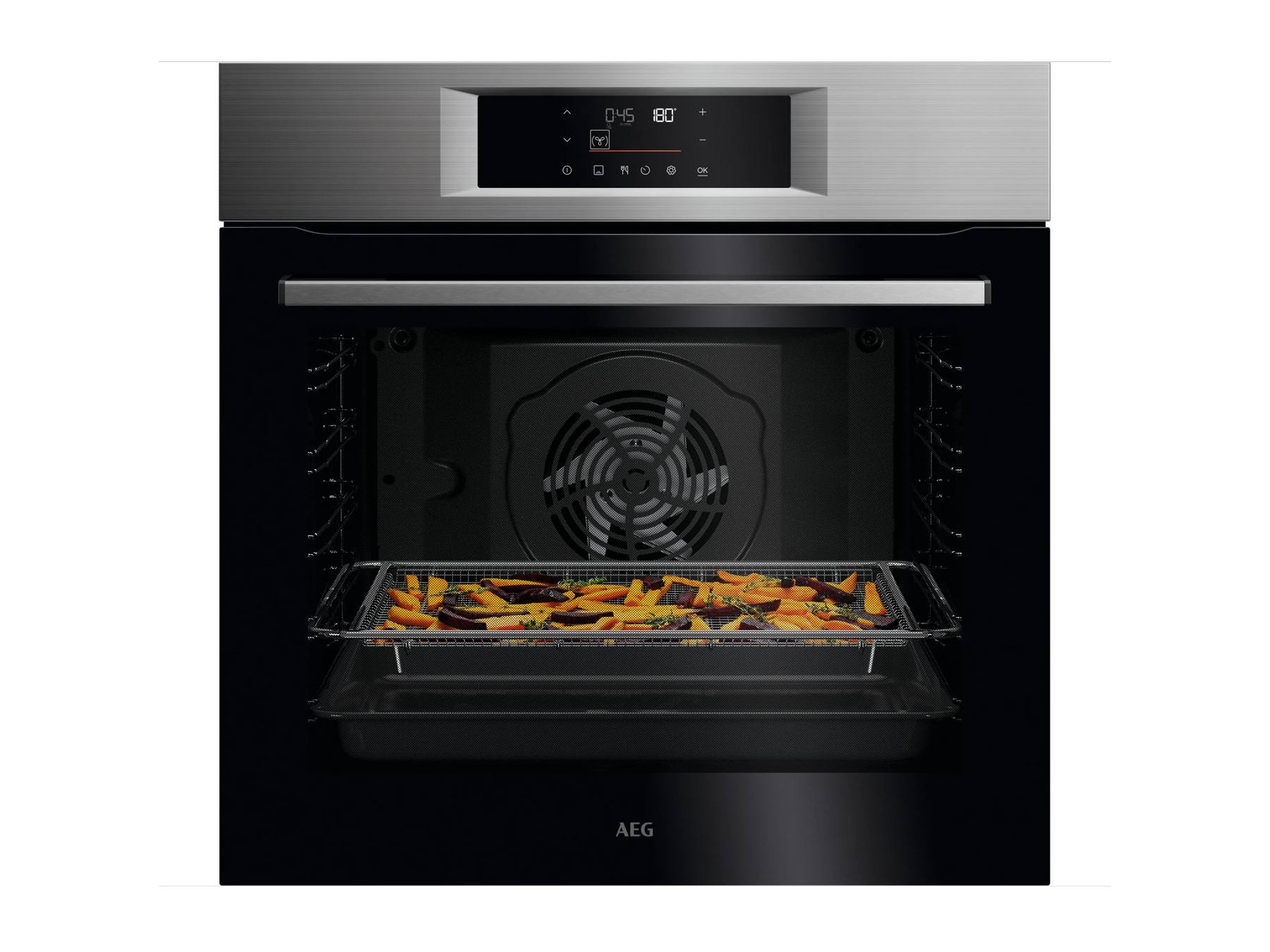 AEG - Horno AEG Pirolítico AirFry Inox Antihuellas S5000 OU5PB43PM.