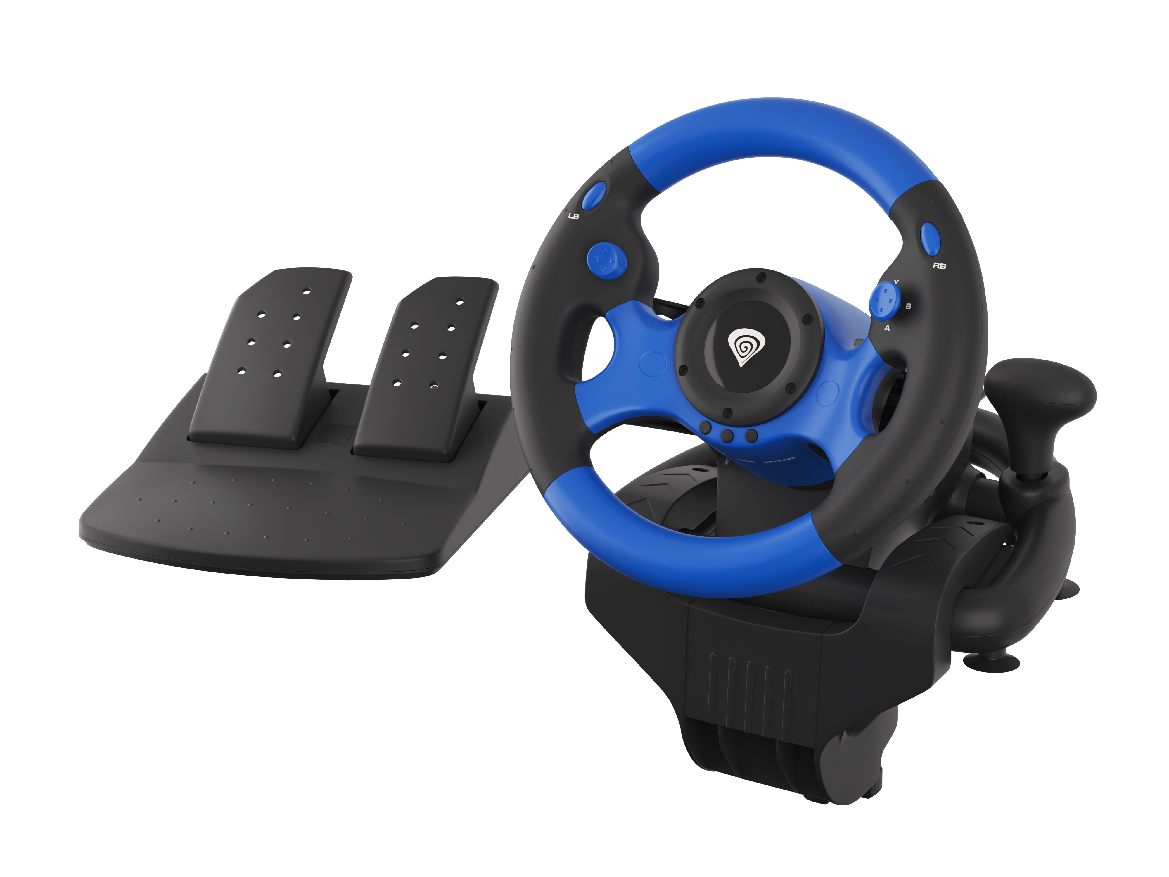Volante Genesis Seaborg 350 Vibración 2 motores PC/PS4/Xbox/Switch