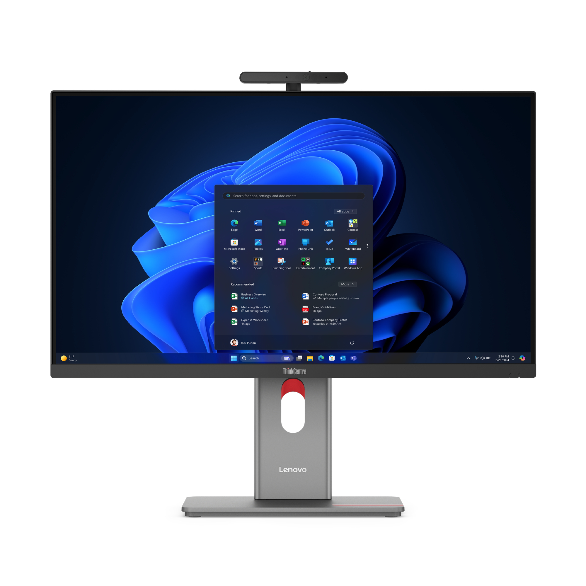 All in one - Lenovo ThinkCentre M90a Pro Gen 6 Profesional, 27" QHD, Intel® Core™ Ultra 7 265, 16GB RAM, 1TB SSD, HD Graphics, Windows 11 Pro, Negro