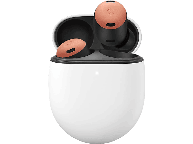 Auriculares de botón - Google Pixel Buds Pro, 11h Autonomía reproducción, Estuche carga USB-C, Resistencia IPX4, Coral