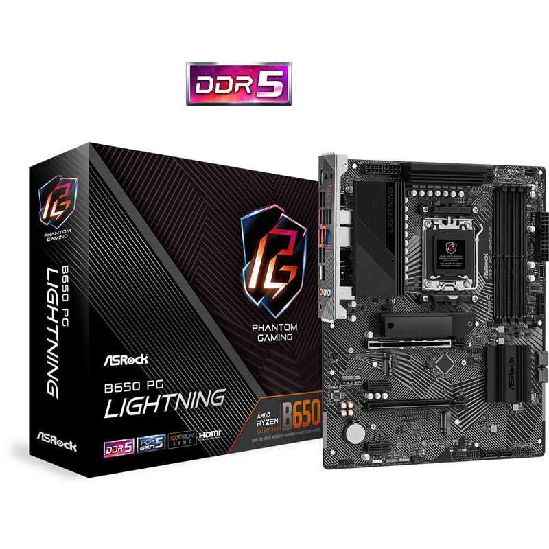 PLACA BASE ASROCK B650 PG LIGHTING | AM5 | DDR5 | ATX