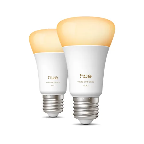 Philips Hue White Ambiance Bombilla Inteligente A60 - E27 - 1100