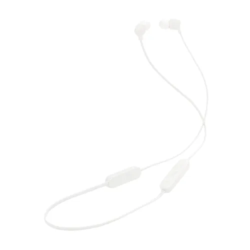 Auriculares de botón - JBL Tune 135BT, Intraurales, Inalámbrico, Bluetooth, 25h Autonomía, Micrófono Incoporado, IPX4, Blanco