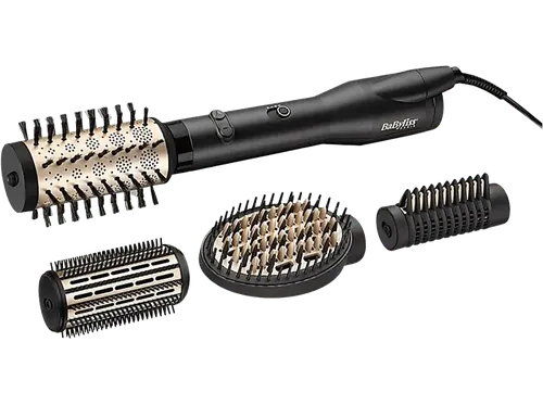 Moldeador - Babyliss AS970E, Tecnología iónica, 2 Niveles de temperatura, Negro y dorado